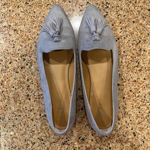J. crew suede tassel flats size 8